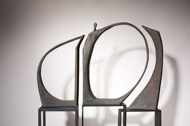 Equilibre, sculpture equlibre, Sculpture Bronze, sculpture acier, sculpture laiton, centre de gravite, trouver centre de gravite, juste place