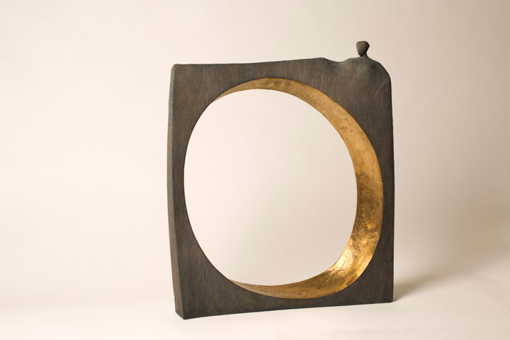 La que sabe, Sculpture Bronze, La Grande Mère, Celle qui sait, Vide, plein, vide plein, sculpture vide, sculpture vide plein, cercle, sculpture 