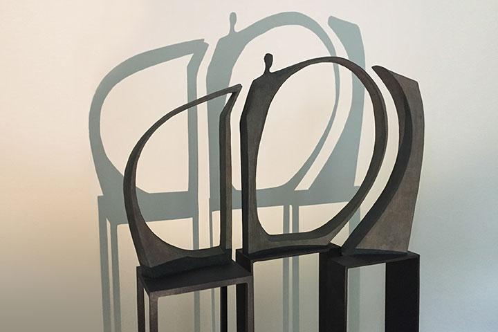 Equilibre, sculpture equlibre, Sculpture Bronze, sculpture acier, sculpture laiton, centre de gravite, trouver centre de gravite, juste place