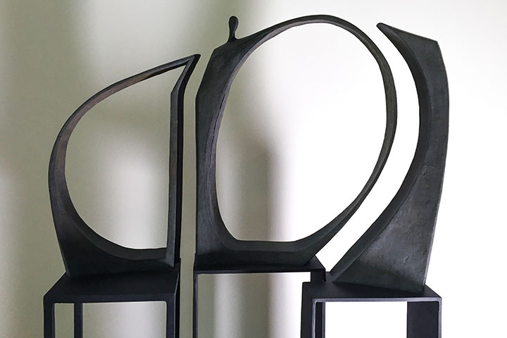 Equilibre, sculpture equlibre, Sculpture Bronze, sculpture acier, sculpture laiton, centre de gravite, trouver centre de gravite, juste place