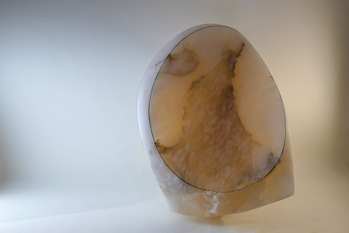 Sculpture albatre, sculpture albâtre, marbre, sculpture contemplation, contemplation, sculpture apaisement, apaisement, sculpture silence, sculp