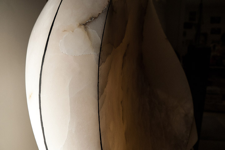 Sculpture albatre, sculpture albâtre, marbre, sculpture contemplation, contemplation, sculpture apaisement, apaisement, sculpture silence, sculp